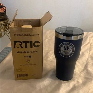 RTIC Navy Tumbler with CBP Seal